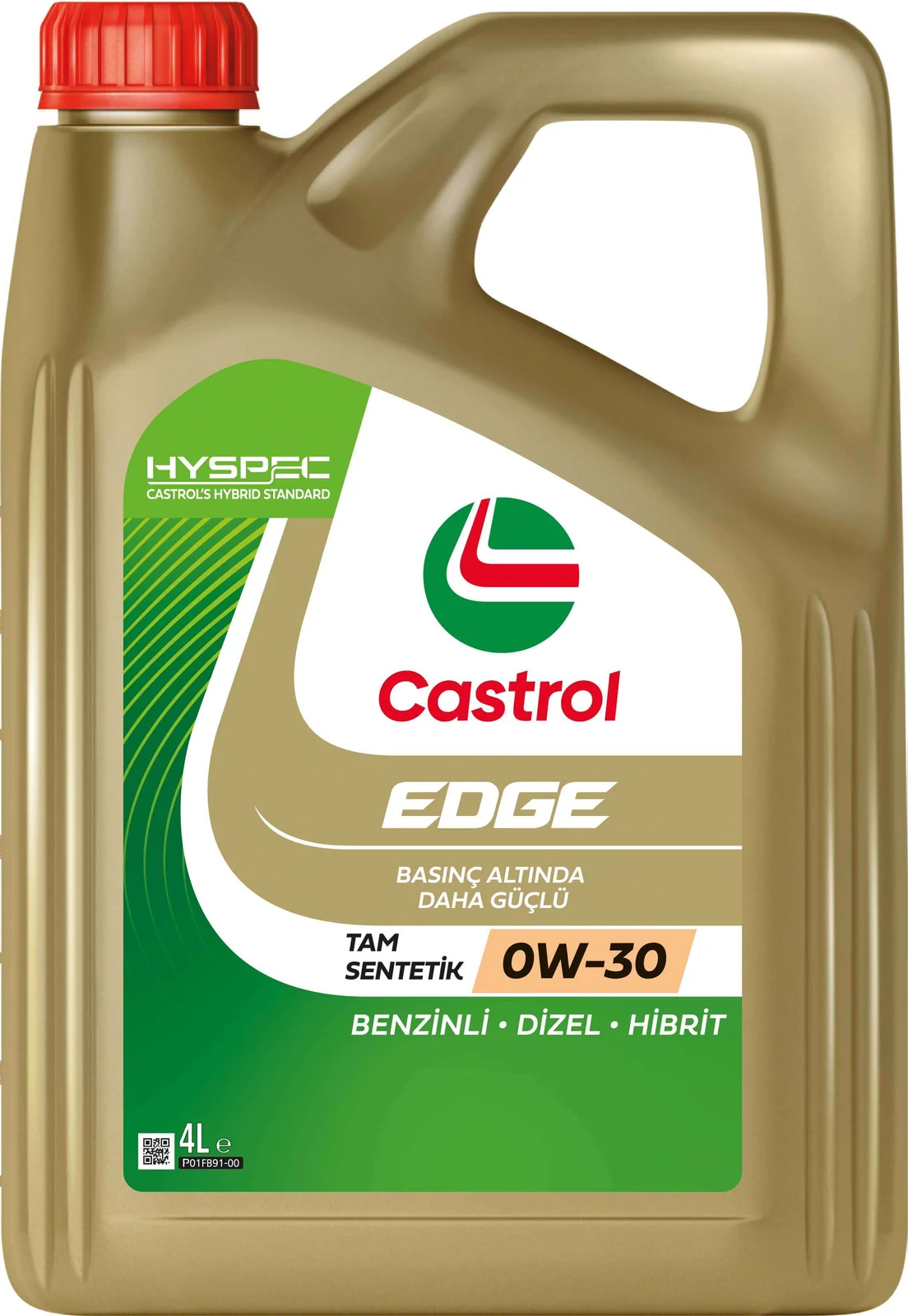 Castrol EDGE 0W-30, 4X4L ürün ambalajı