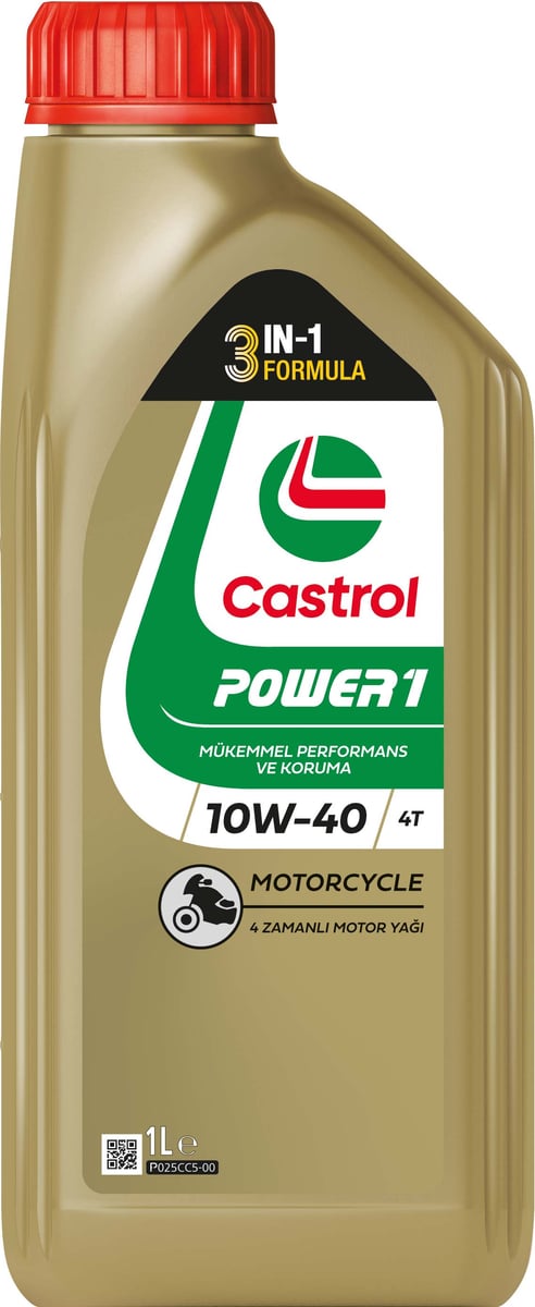 Castrol POWER1 4T 10W-40, 12X1L ürün ambalajı