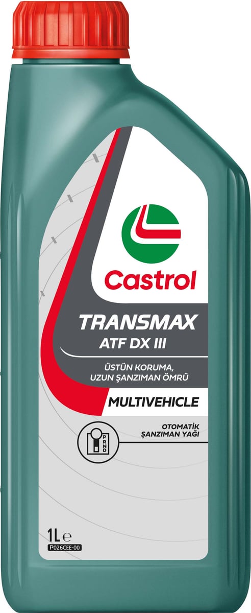 Castrol Transmax ATF DX III MV, 12X1L ürün ambalajı