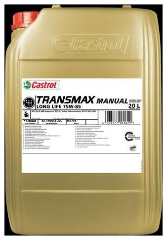Castrol Transmax Manual LL 75W-85, 20L ambalajı