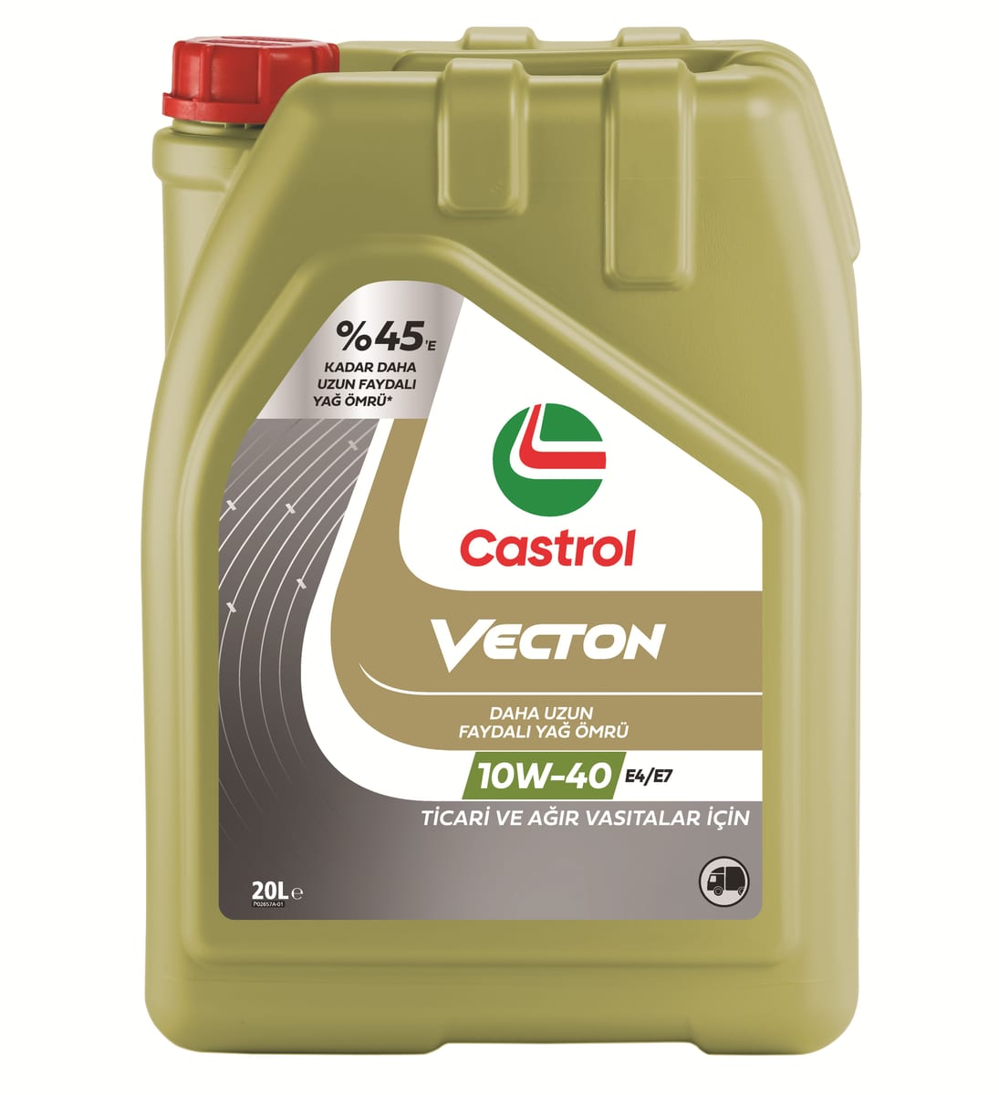 Castrol Vecton 10W-40 E4/E7, 20L ürün ambalajı