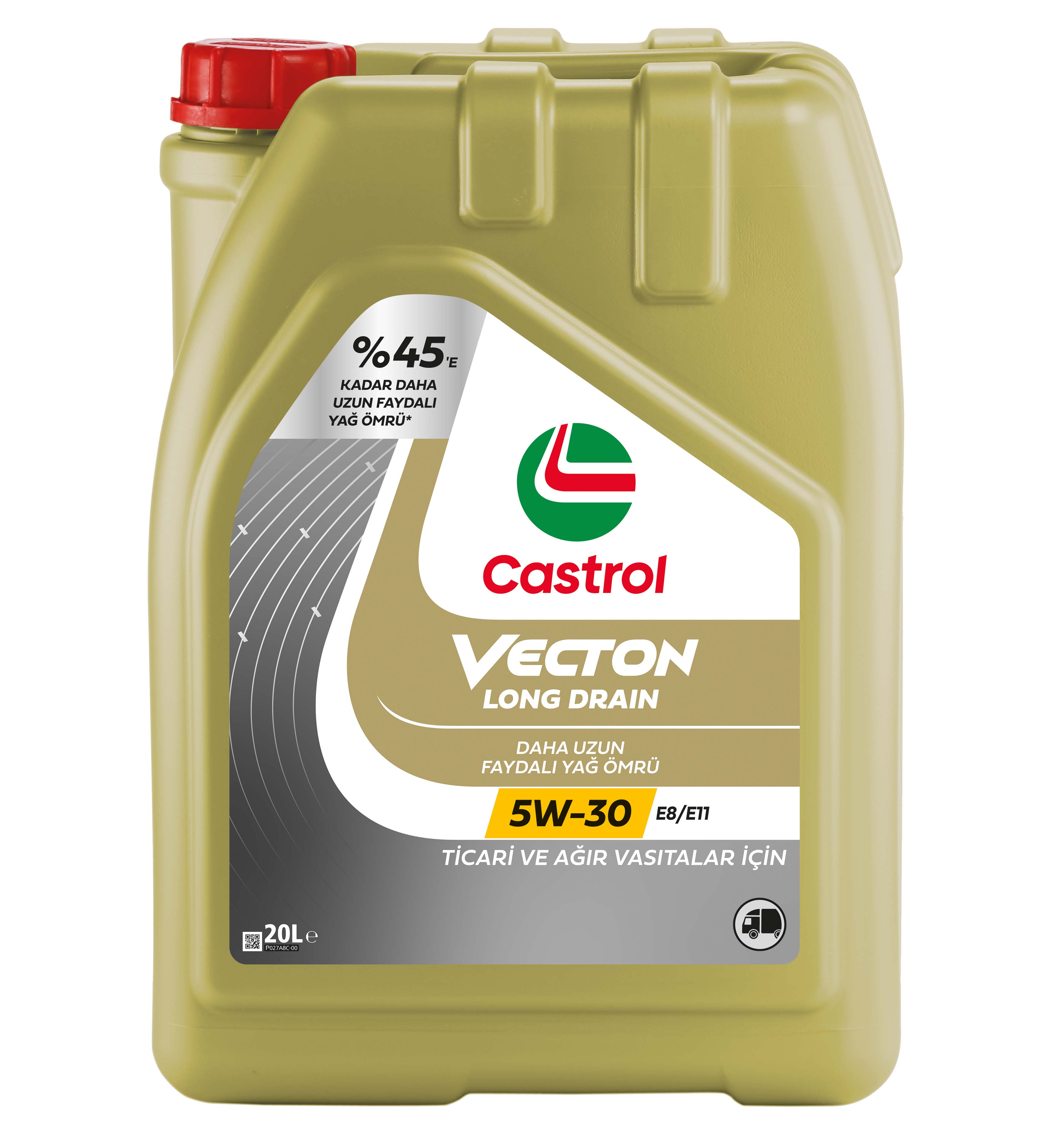 Castrol Vecton LD 5W-30 E8/E11, 20L ürün ambalajı