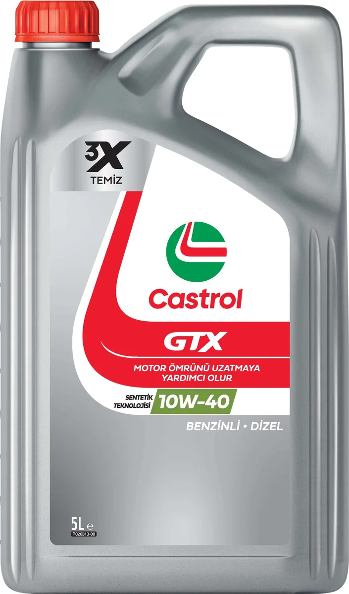 Castrol GTX 10W-40, 4X5L ürün ambalajı