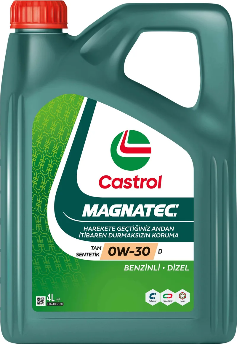 Castrol Magnatec 0W-30 D, 4X4L ürün ambalajı