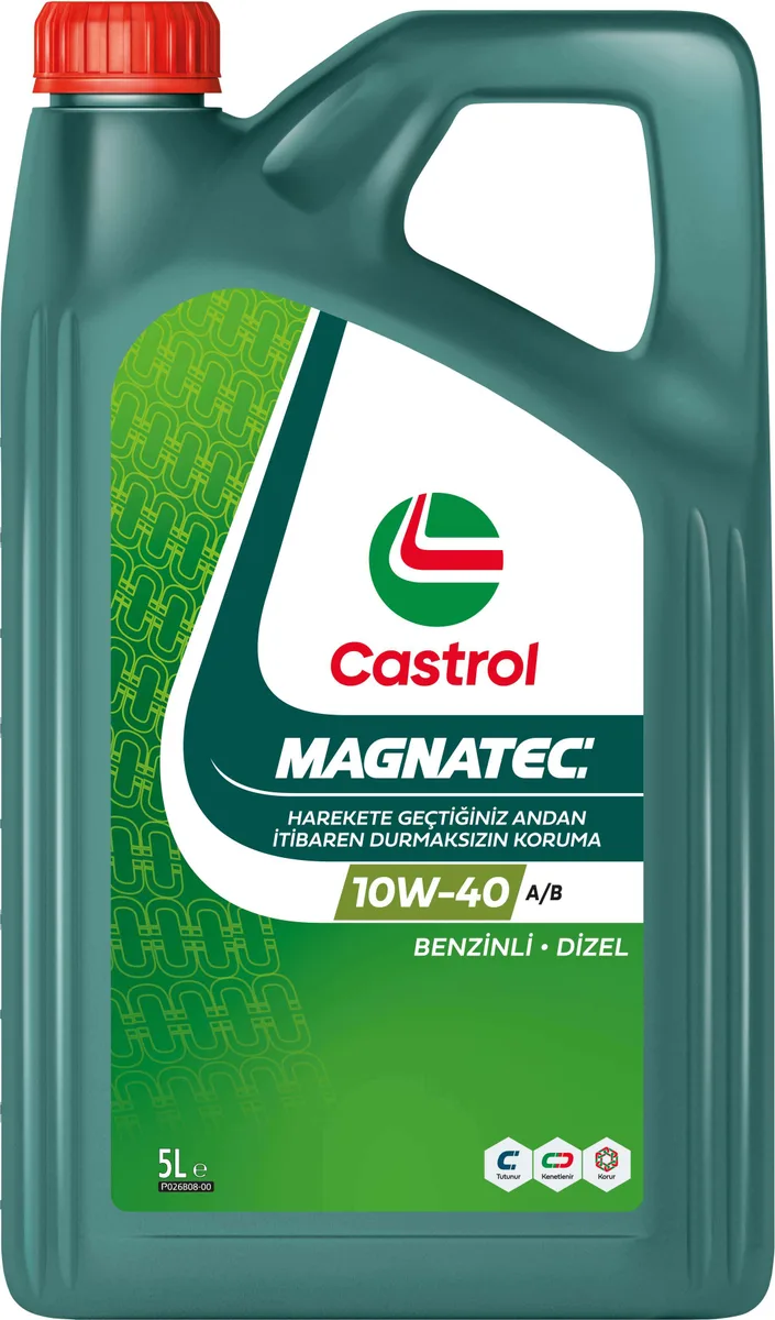 Castrol Magnatec 10W-40 A/B, 4X5L ürün ambalajı