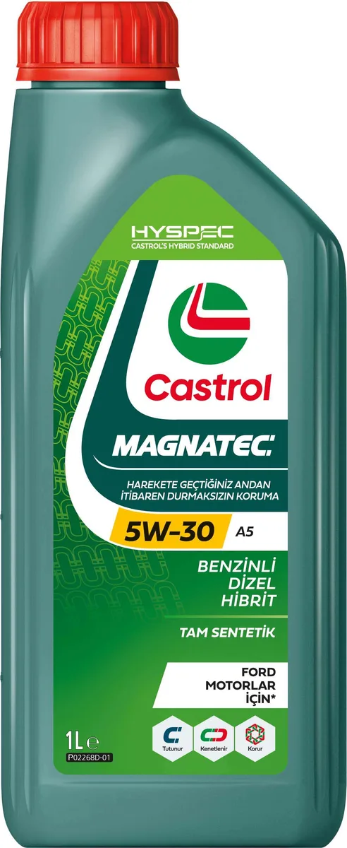 Castrol Magnatec 5W-30 A5, 12X1L ürün ambalajı