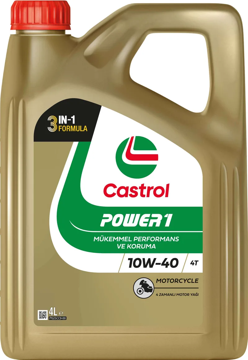 Castrol POWER1 4T 10W-40, 4X4L ürün ambalajı