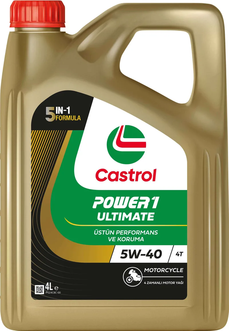 Castrol POWER1 ULTIMATE 4T 5W-40, 4X4L ürün ambalajı