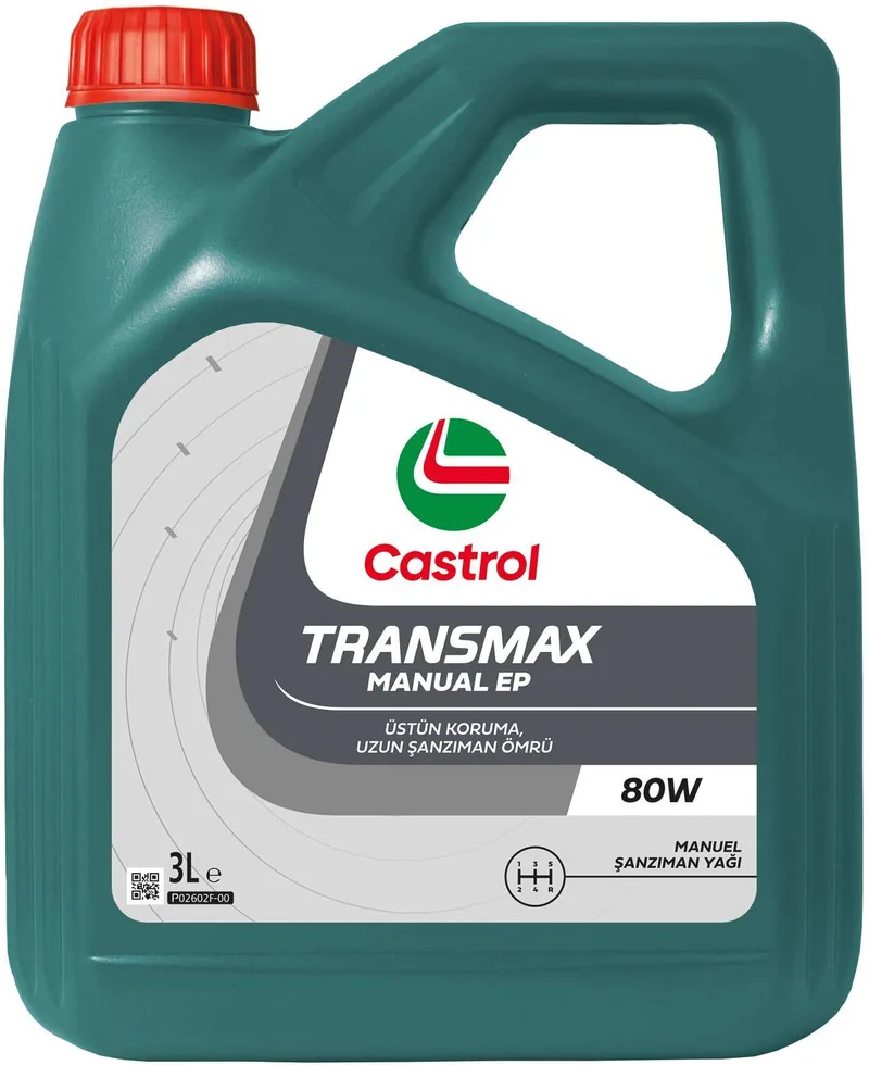 Castrol Transmax Manual EP 80W, 4X3L ürün ambalajı